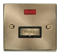 Click Deco Victorian Antique Brass with Black Insert Fused Spur without Neon | LV0101.0017