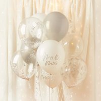 Mr & Mrs 12'' Latex Balloon Bundle - Pack of 12