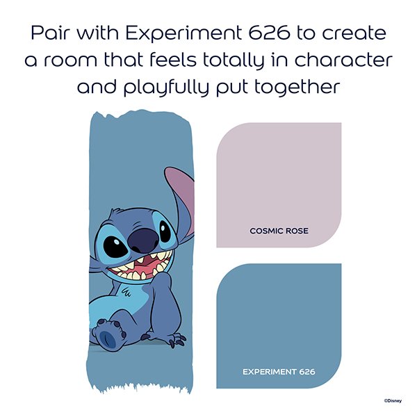 Dulux Easycare Disney Stitch Colour Combination