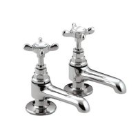 Bristan 1901 Basin Taps with Ceramic Disc Valves Chrome N 1/2 C CD