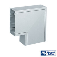 MT Elegance 110 Aluminium Trunking Flat Bend - Silver/Grey