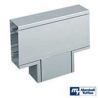 MT Elegance 110 Aluminium Trunking Flat Tee - Silver/Grey