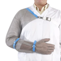 Chain Extra Chainmail Glove, To Shoulder Right Arm, Plastic Strap