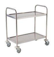 Trolley (Fully Welded) 82.5L x 50.5W x 94.5H - 2 Tier, Stainless Steel