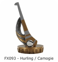 Hurling / Camogie Flex Figure 75mm (Silver &
