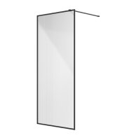 MIRAGE 900MM MATT BLACK FRAME WITH FLUTED GLASS