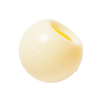 TRUFFLE SHELL WHITE 504 pieces white chocolate truffle shell with hole for filling