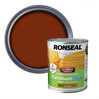 Ronseal Ultimate Protection Hardwood Garden Furniture Stain Rich Teak Tin & Swatch