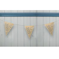 Lace Bunting Brown Kraft - 8m 20 Flags