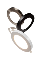 Studio 12W LED downlight, White, CCT selectable 3000K, 4000K, 6500K, dimmable