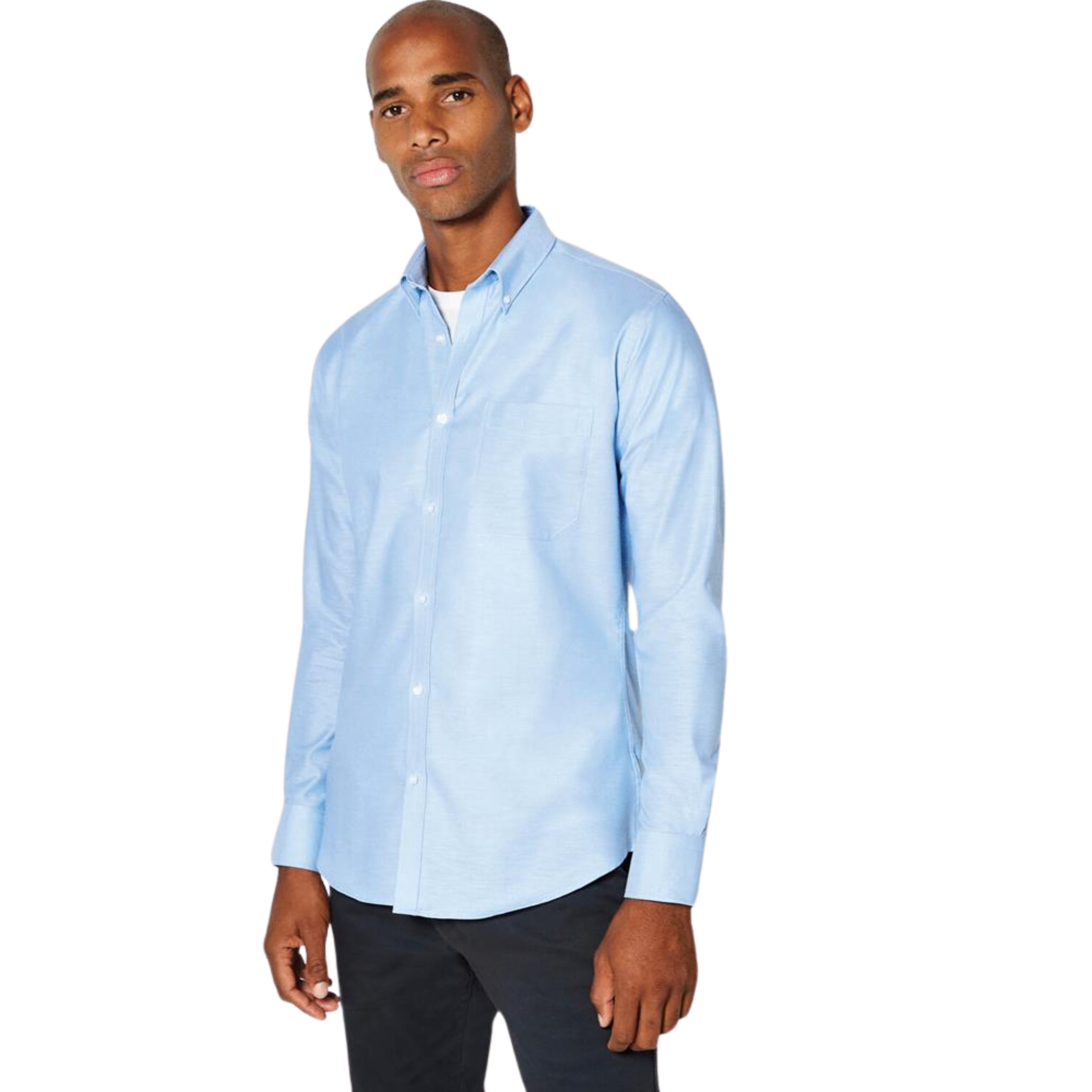 KUSTOM KIT SLIM FIT OXFORD SHIRT, LIGHT BLUELONG SLEEVE