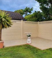 SmartFence Buttermilk Cream Metal Fence 1.8 x 1.5 Metre (6x5Ft)  (To Order)