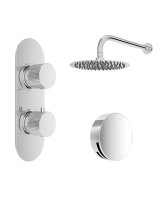 ALITA KNURLED BATH SET 4 CHROME