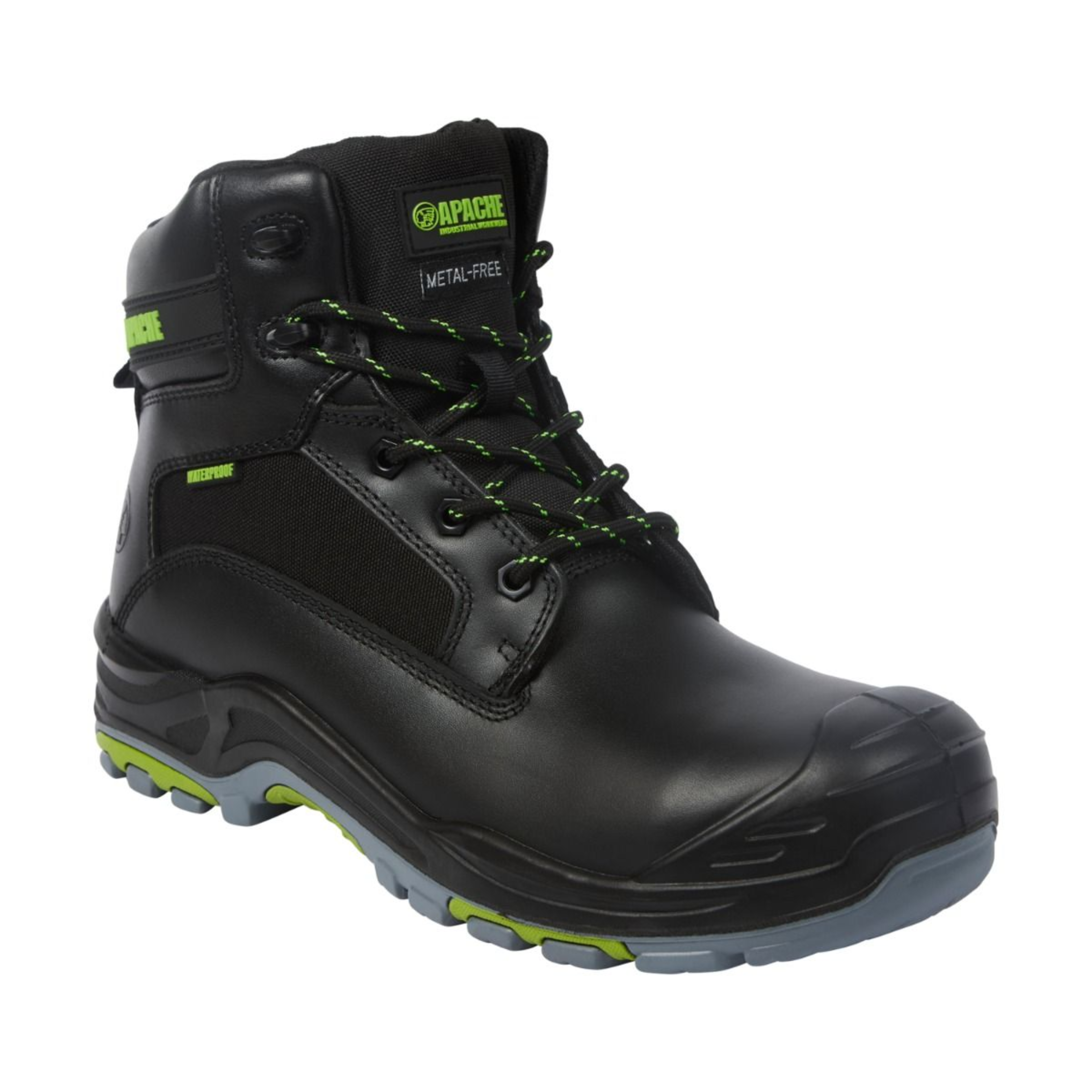 Apache Dakota S3 Waterproof Non Metallic Boot, Black