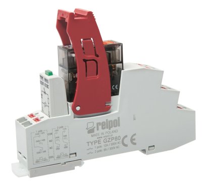 Push-in Interface Relay 24VDC 2CO Socket Mount Relay 97x15.9x75.8mm