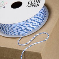 Stripy String Bottle Blue/White - 1mm x 20m