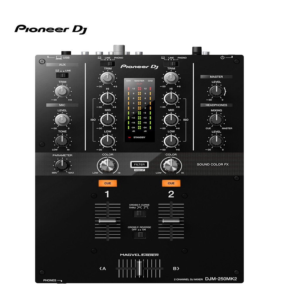 Pioneer DJ DJM-250MK2-K (Black)  | 2-channel mixer