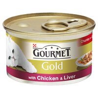 Gourmet Gold Cat Can Chicken & Liver in Gravy 85g x 12