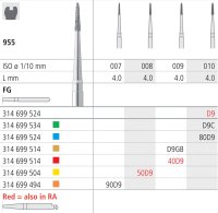 Intensiv SA Diamond Football Bur - 6pk 955/010 - DMI Dental Supplies Ireland - Next Day Delivery