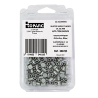 100 SELF PIERCING STEEL RIVETS STEEL &Oslash;5.3x8.0MM - BLISTER PACK