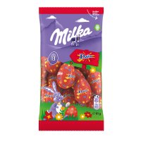 Milka milk choc Daim bar foiled mini eggs in bag - 35x81g