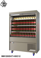 Money Maker Refrigerated Slim Multi Deck with Night Blind 3 Shelf and Heavy Duty Castors 1200x635(+50)x1765mm