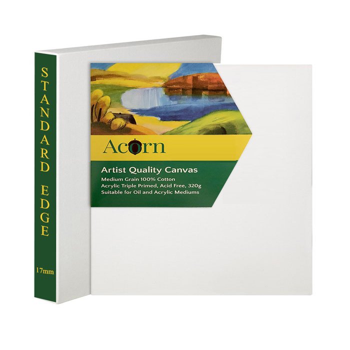 17mm Standard Edge Canvas Square Sizes