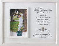Communion Wood Photoframe/Symbolic   (C46288)