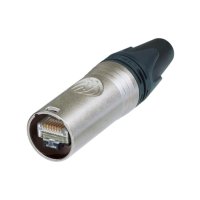 Neutrik etherCON CAT6A cable connector self-termination, nickel plating