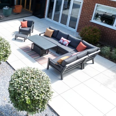 Tippers Porcelain Paving Duplocem White 1200mm x 600mm x 20mm