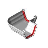 Ogee Gutter Angle 90° White ogee guttering system, ogee gutters, building plastics