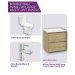 Sonas 60CM Vanity, Tap & WC Bundle Natural Oak