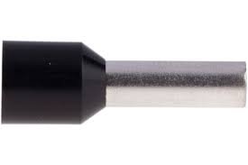 25sq - 18mm Black Bootlace Ferrules (50)