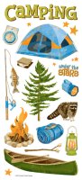 Camping Icon Sticker 14 x 34cm