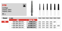 Edenta Diam Bur Torpedo Taper -14 Pack