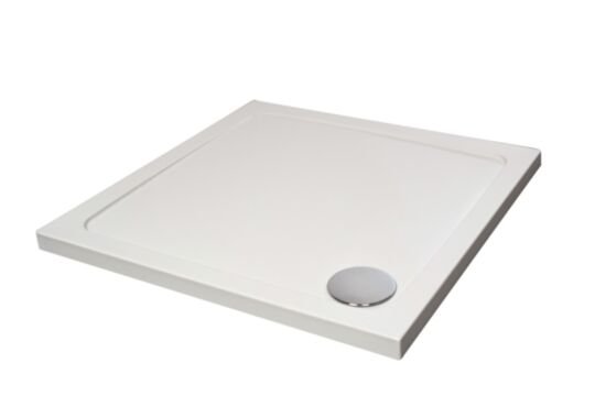 Tucker French Low Profile 45mm 800 x 800mm Square Anti Slip Shower Tray