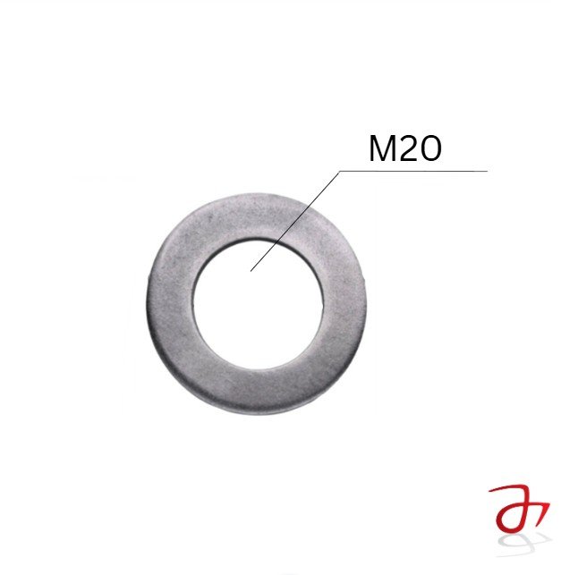 DIN 125A Flat Washer M20 Steel Zinc-Plated