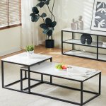 Cody Coffee Table Set Of 2 -  White