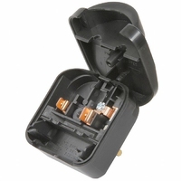EUROPEAN 13A CONVERTER PLUG BLACK