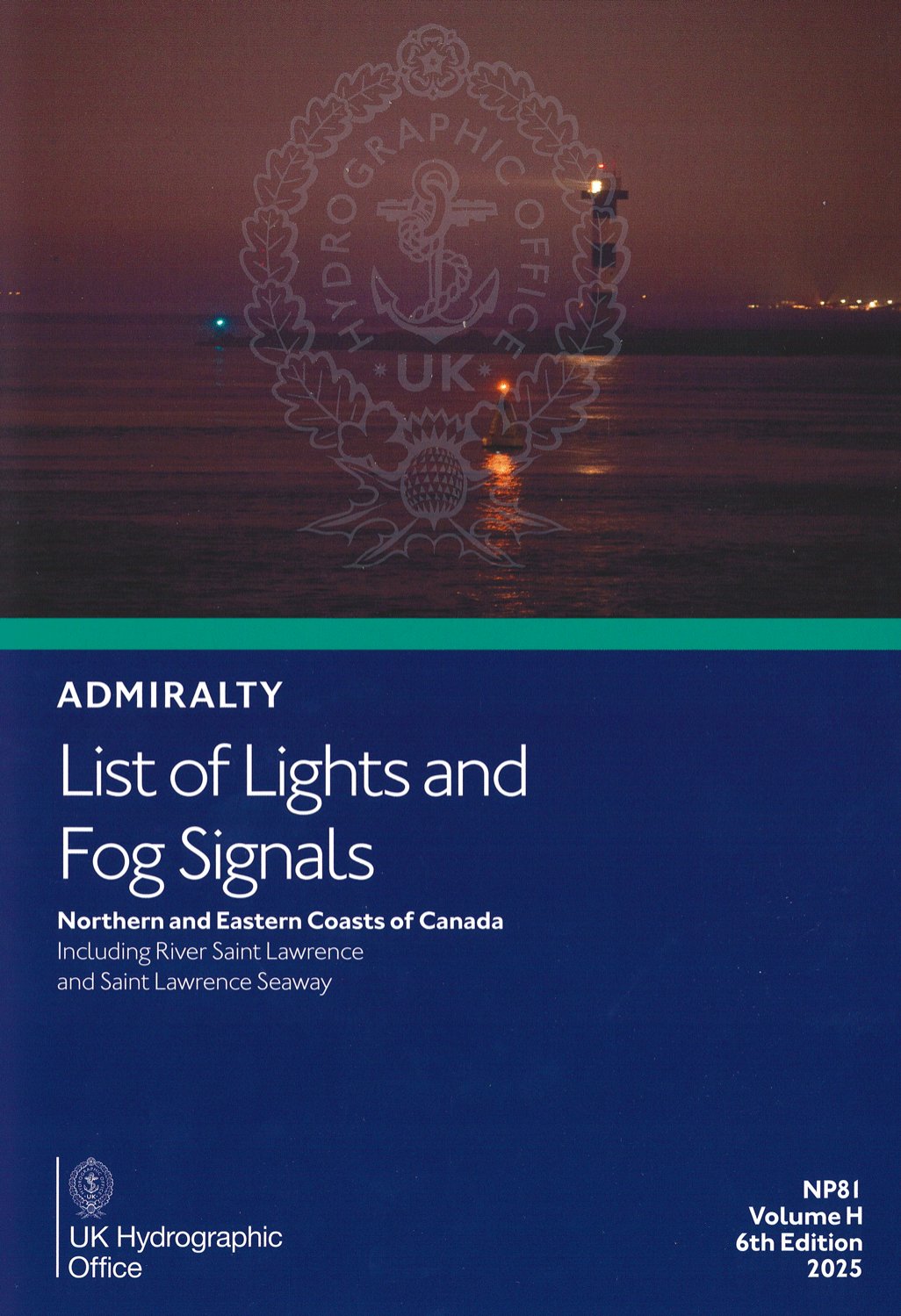 ADMIRALTY List of Lights and Fog Signals - NP81 Northern and Eastern Coasts of Canada Vol. H