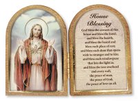 Folding Wood Plaque/House Blessing   (56111)