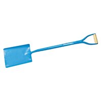 SQUARE MOUTH SOLID FORGED SHOVEL BLUE