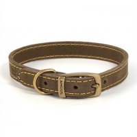 Ancol Timberwolf Leather Collar