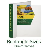 36mm Gallery Deep Edge Canvas Rectangle Sizes