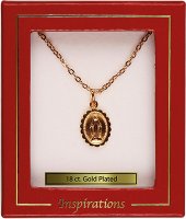 Necklet/18 ct Gold Plated/1/2 inch Miraculous   (6865)