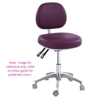 Tronwind Microfibre Leather Doctors Stool Black