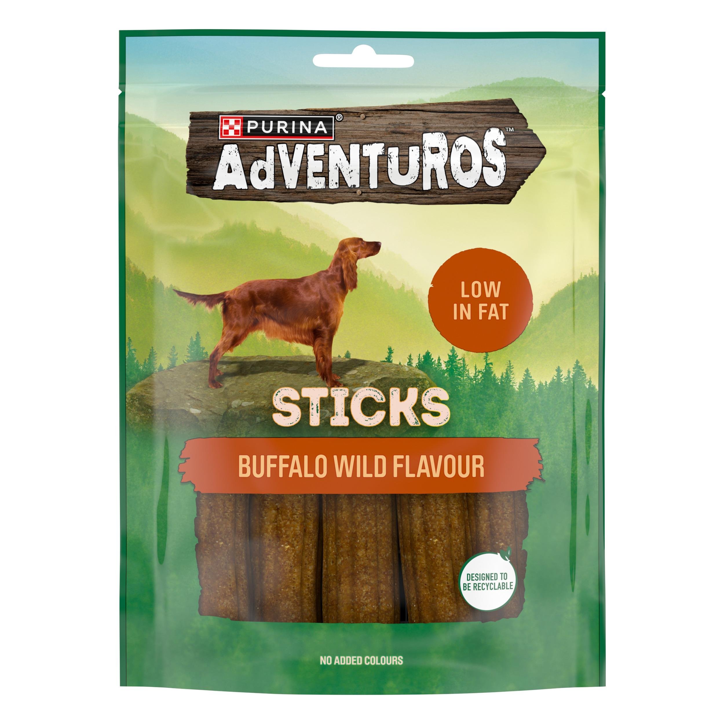 Purina 12621209 Adventuros Sticks Wild Buffalo Dog Treats 6x120gm 