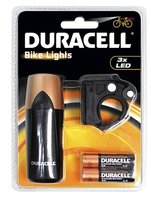 DURACELL 3 X LED FRONT BIKE LIGHT