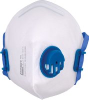 RS PRO Disposable Valved Fold Respirator-White One Size