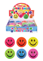 Light up Smile Ball 5cm. (CDU of 12)